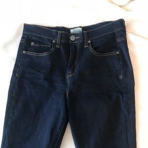 Dark wash skinny jeans